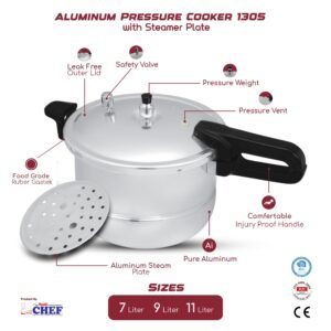 Aluminum Pressure Cooker & Steamer